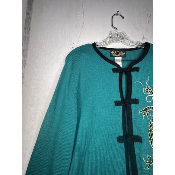 Bob Mackie Turquoise Wearable Art | Tagged Size: L - Picture 4 of 11